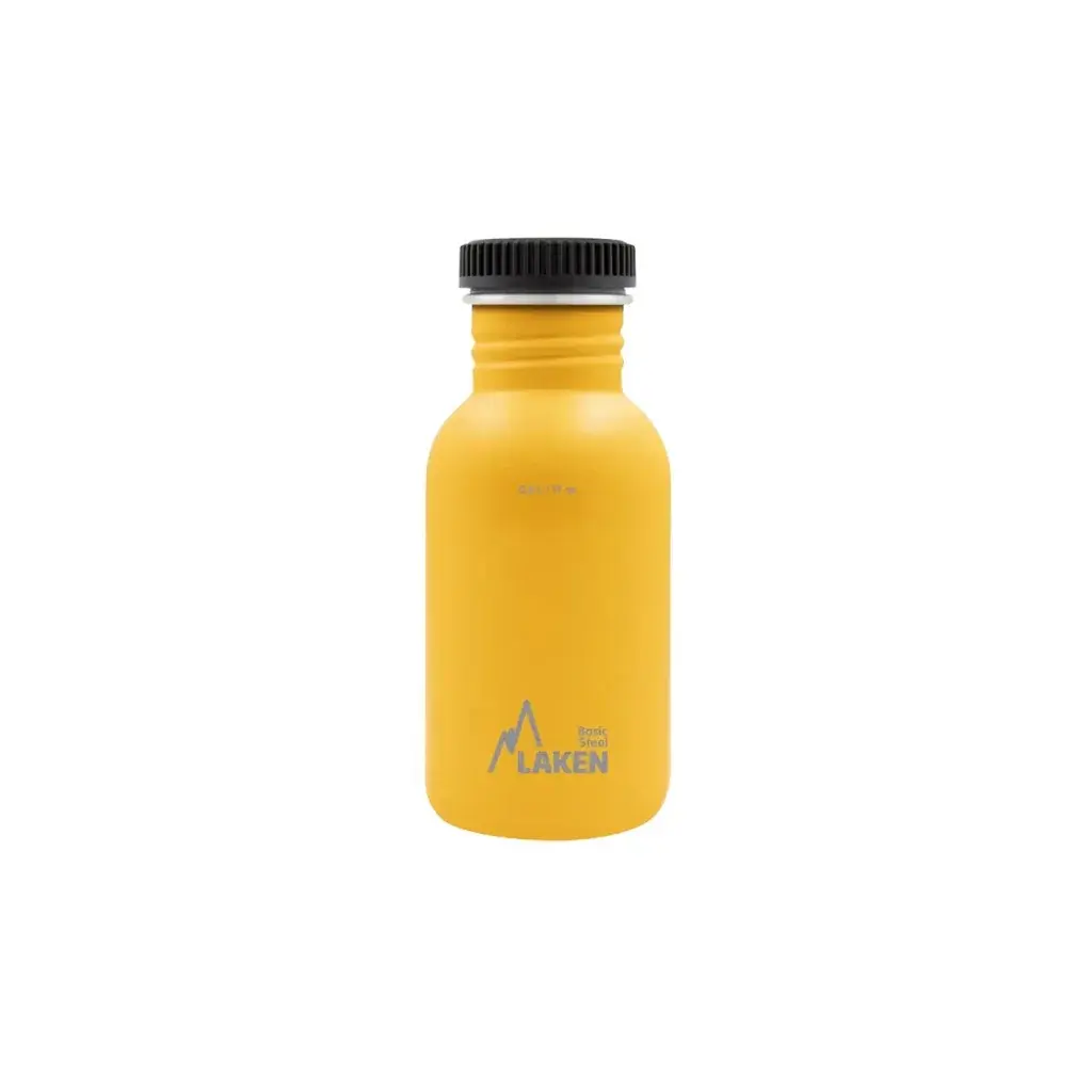 LAKEN Fles LAKEN staal Plain 500 ml geel