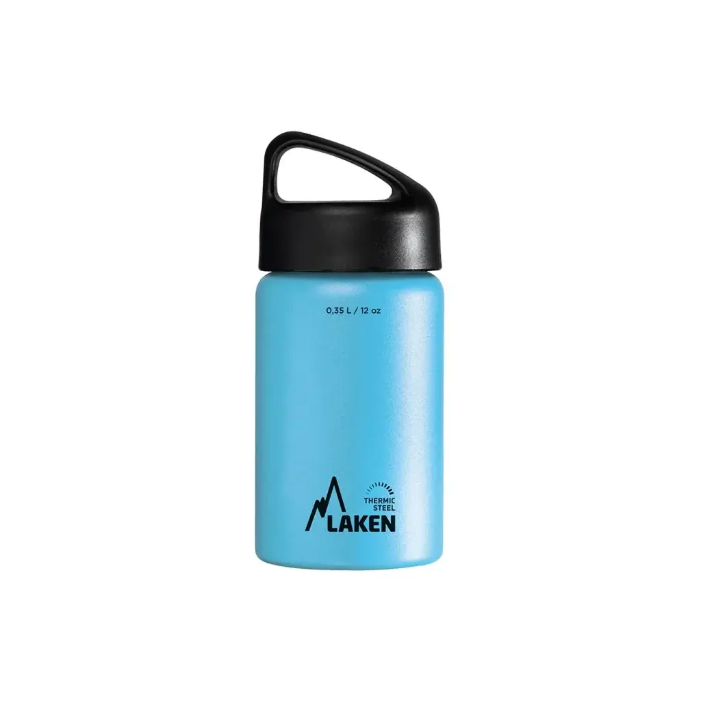 LAKEN Thermosfles LAKEN staal Classic 350 ml lichtblauw