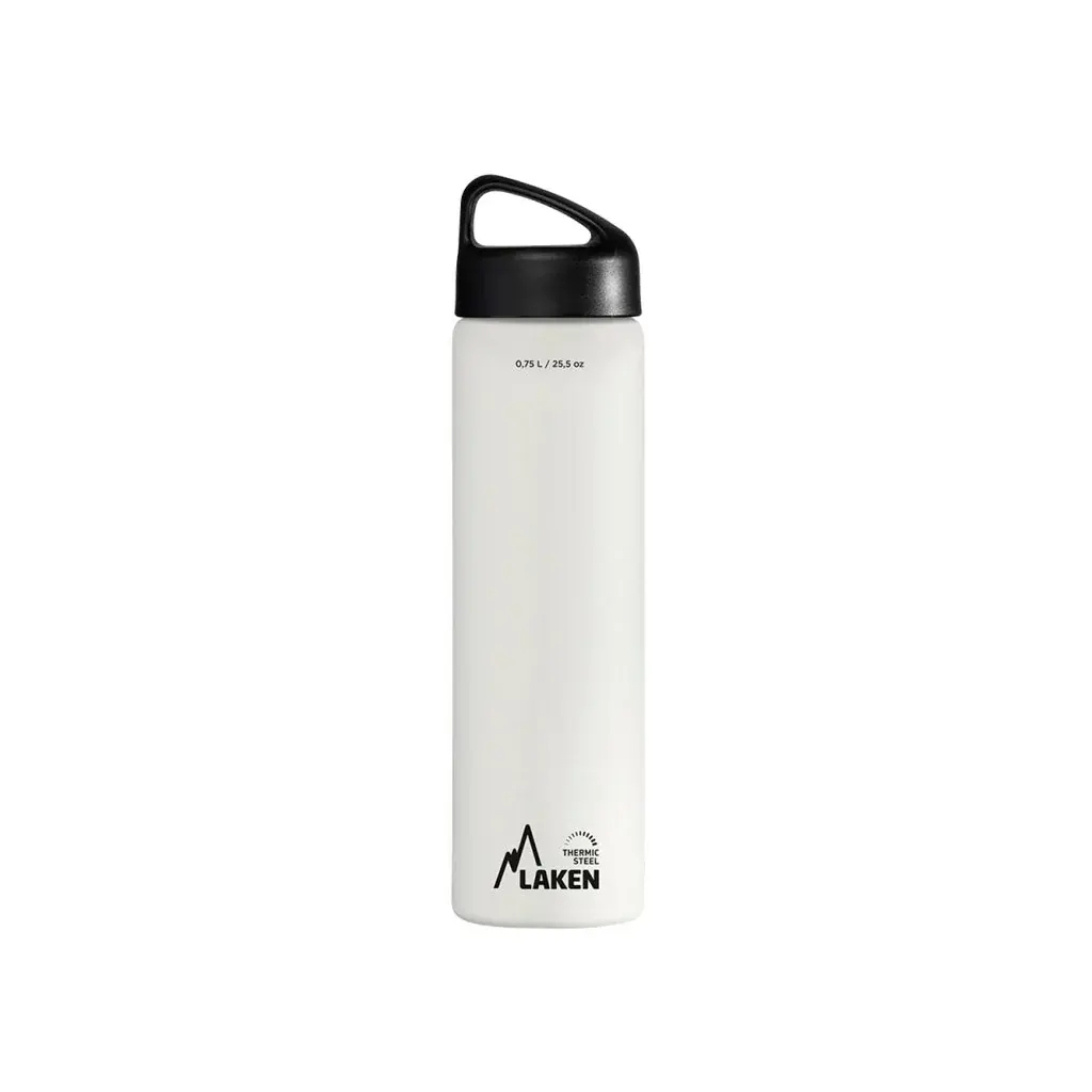 Thermosfles LAKEN staal Classic 750 ml wit