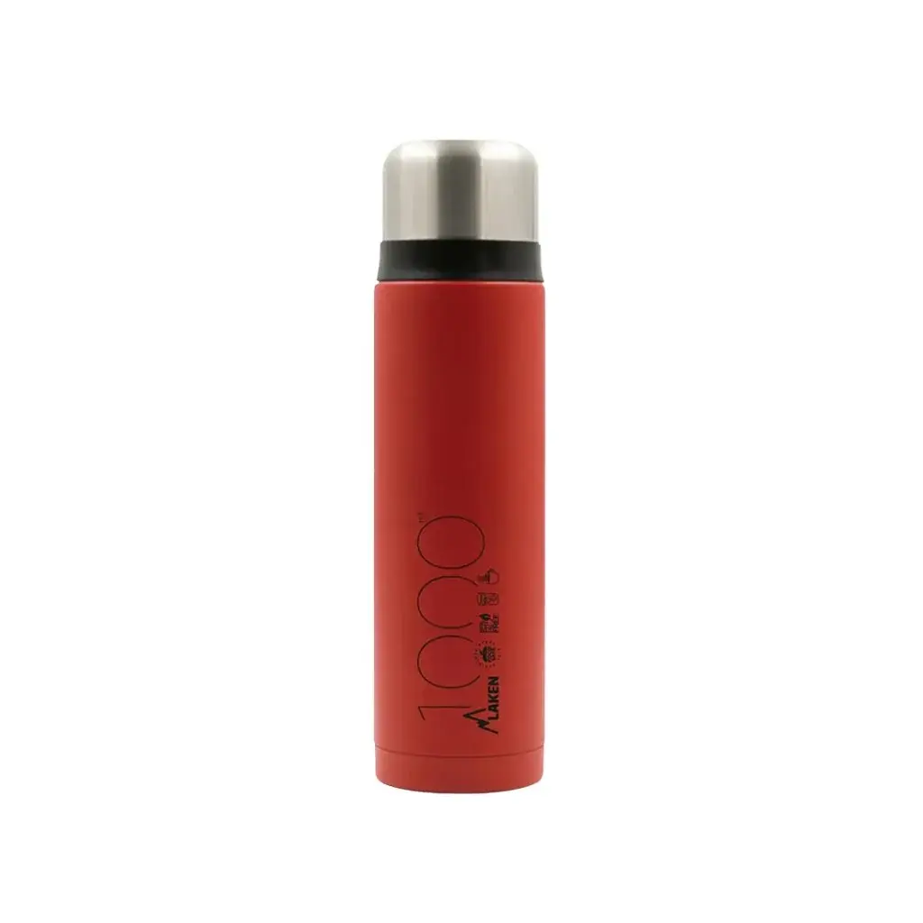 LAKEN Thermosfles LAKEN staal 1000 ml rood