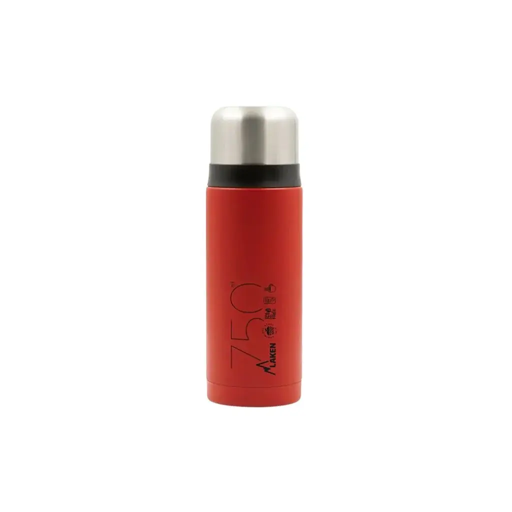 LAKEN Thermosfles LAKEN staal 750 ml rood