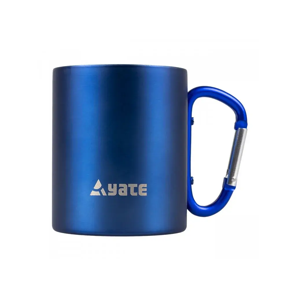 Yate Roestvrijstalen mok met karabiner Yate Color 300ml blauw