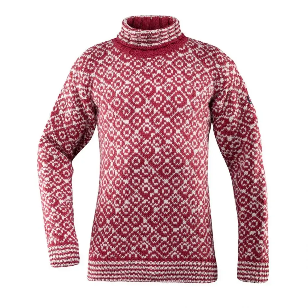 Noorse wollen coltrui Devold Svalbard rood