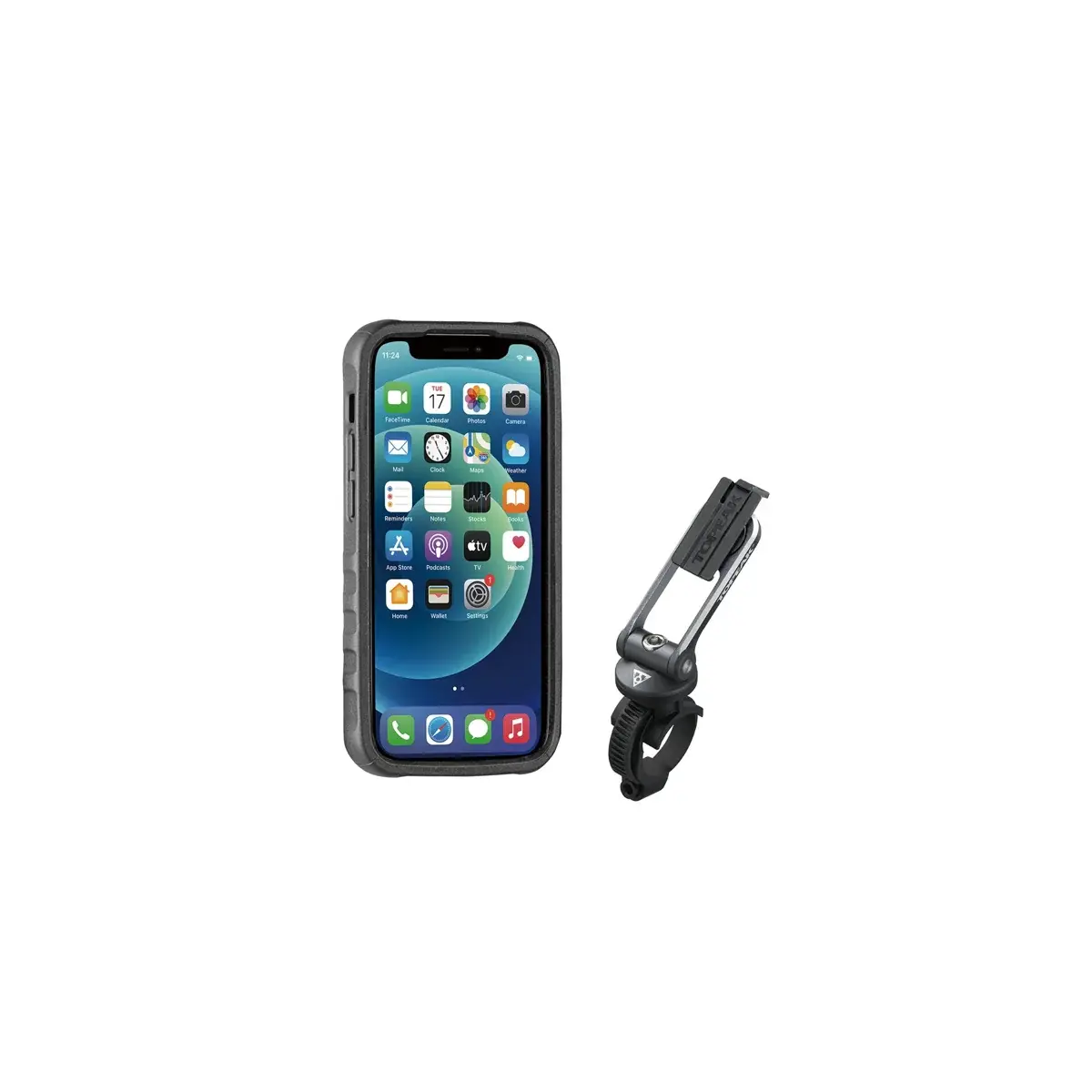 Telefoonhoesje TOPEAK RideCase voor iPhone 12 Mini zwart/grijs