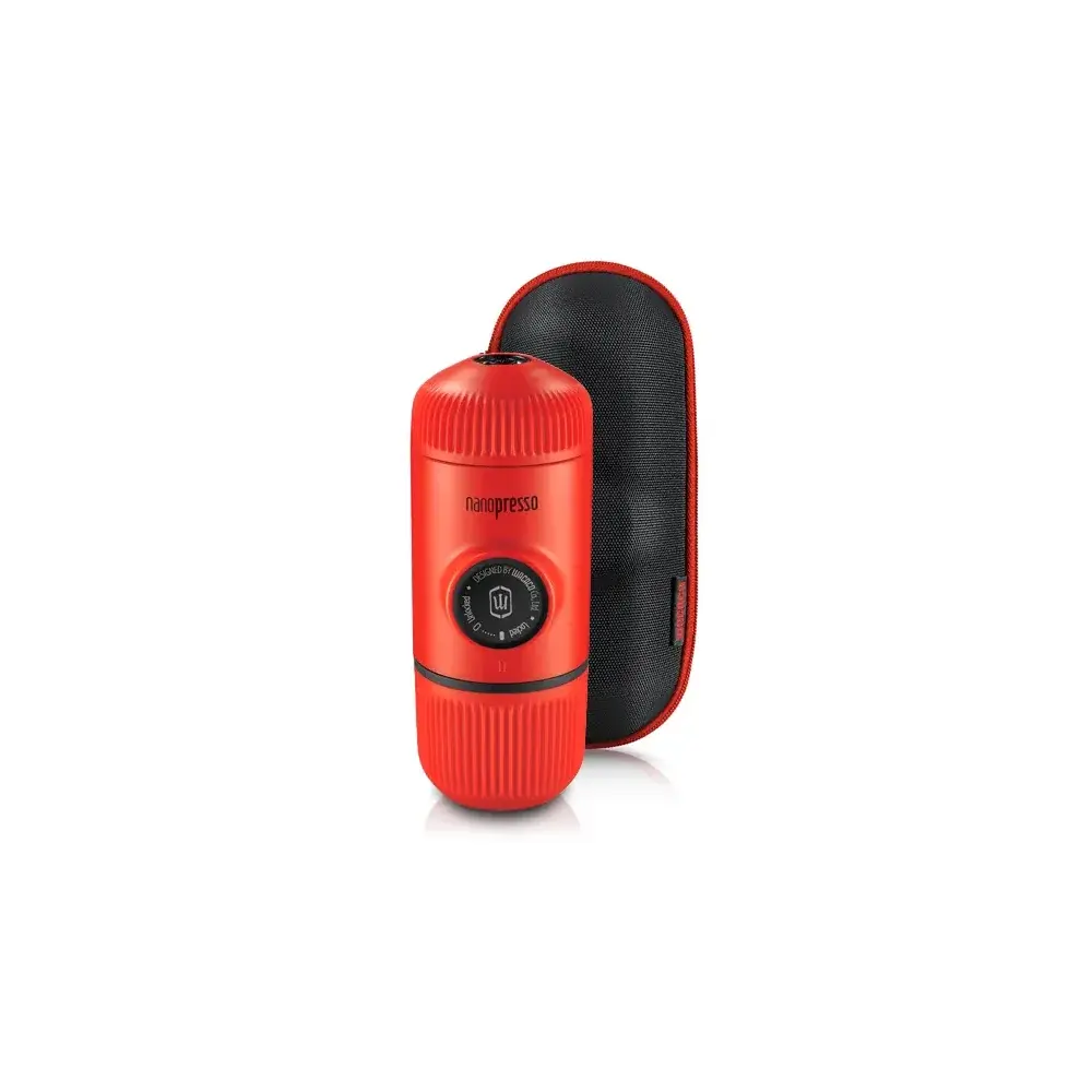 Wacaco Outdoor koffiezetapparaat met etui Wacaco Nanopresso rood