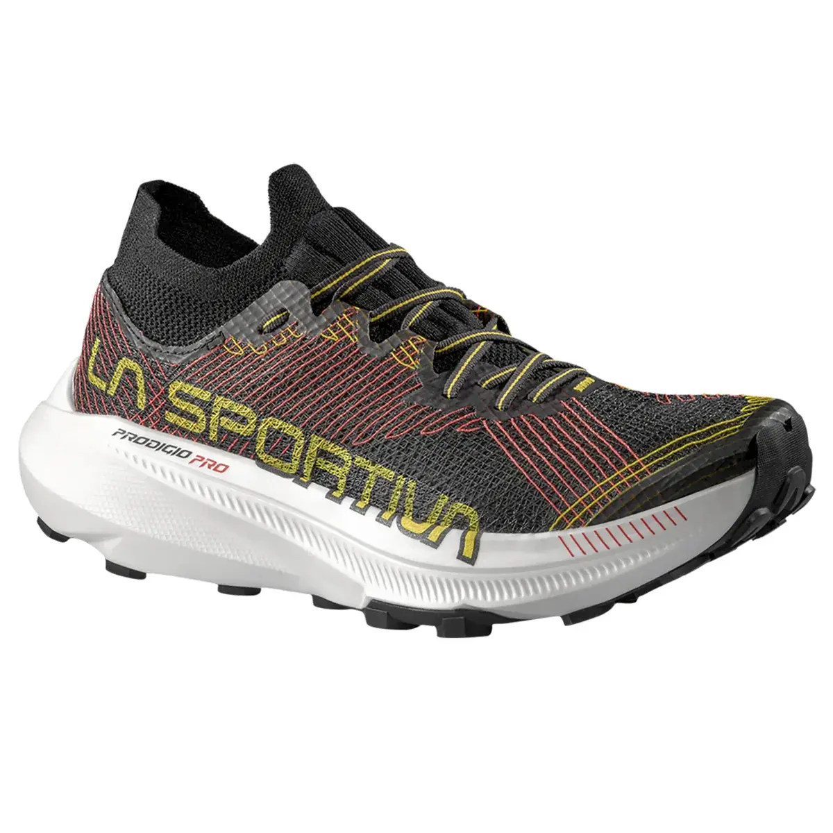 Heren hardloopschoenen La Sportiva Prodigio Pro black/yellow