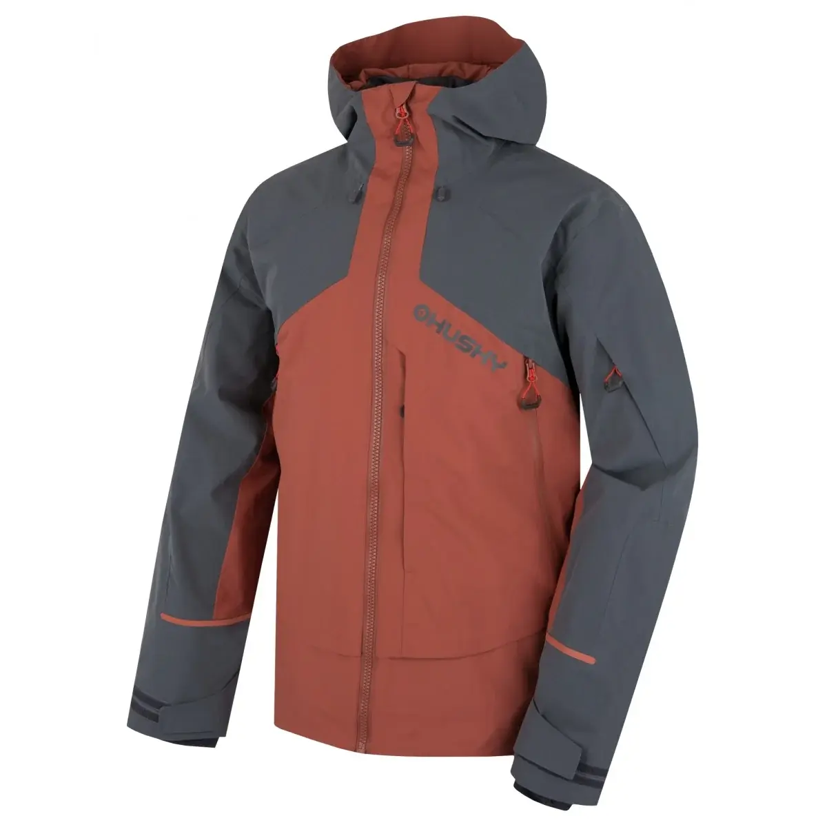 Heren skijas Husky Geilo M brown/grey