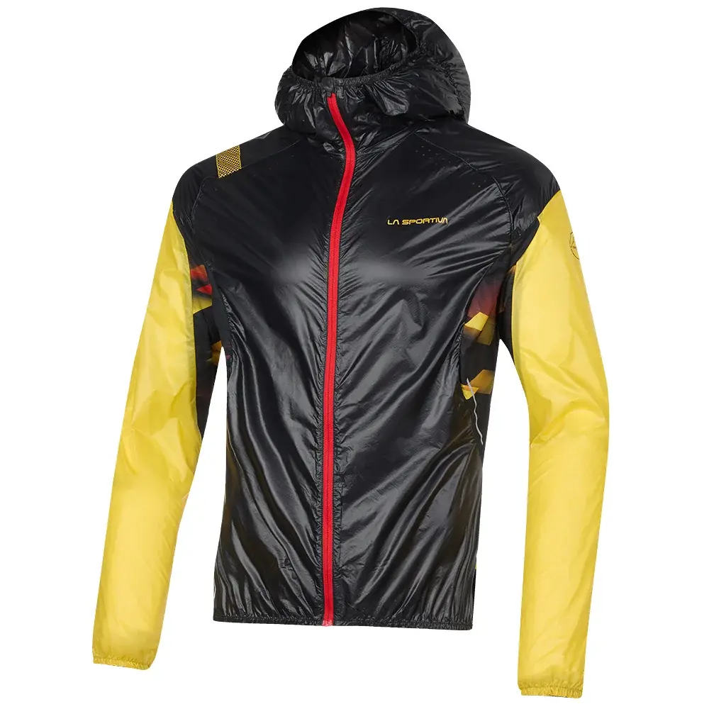 Herenjas La Sportiva BLIZZARD WINDBREAKER black/yellow