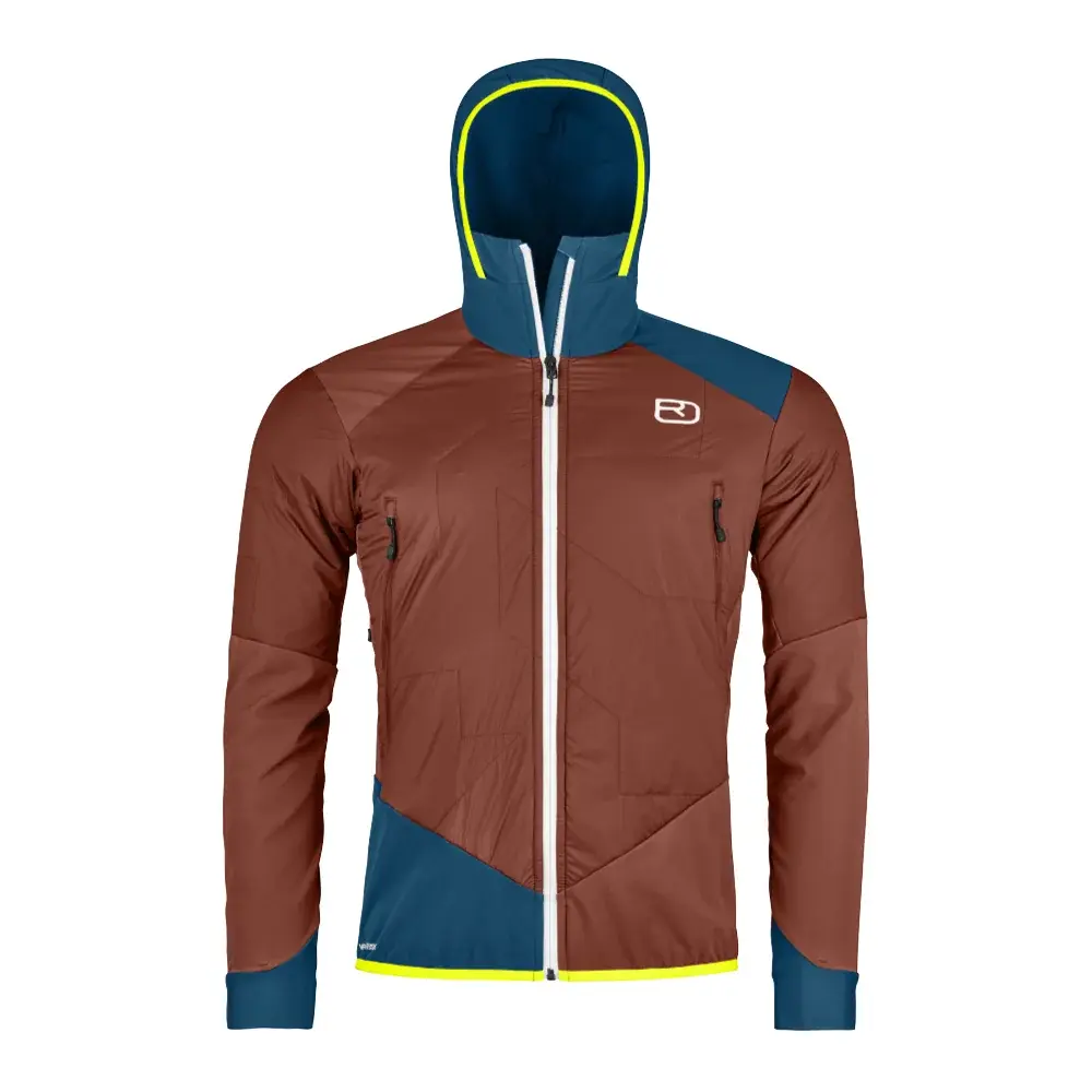 Ortovox Heren toerskijas Ortovox Col Becchei Hybrid Jacket Clay orange