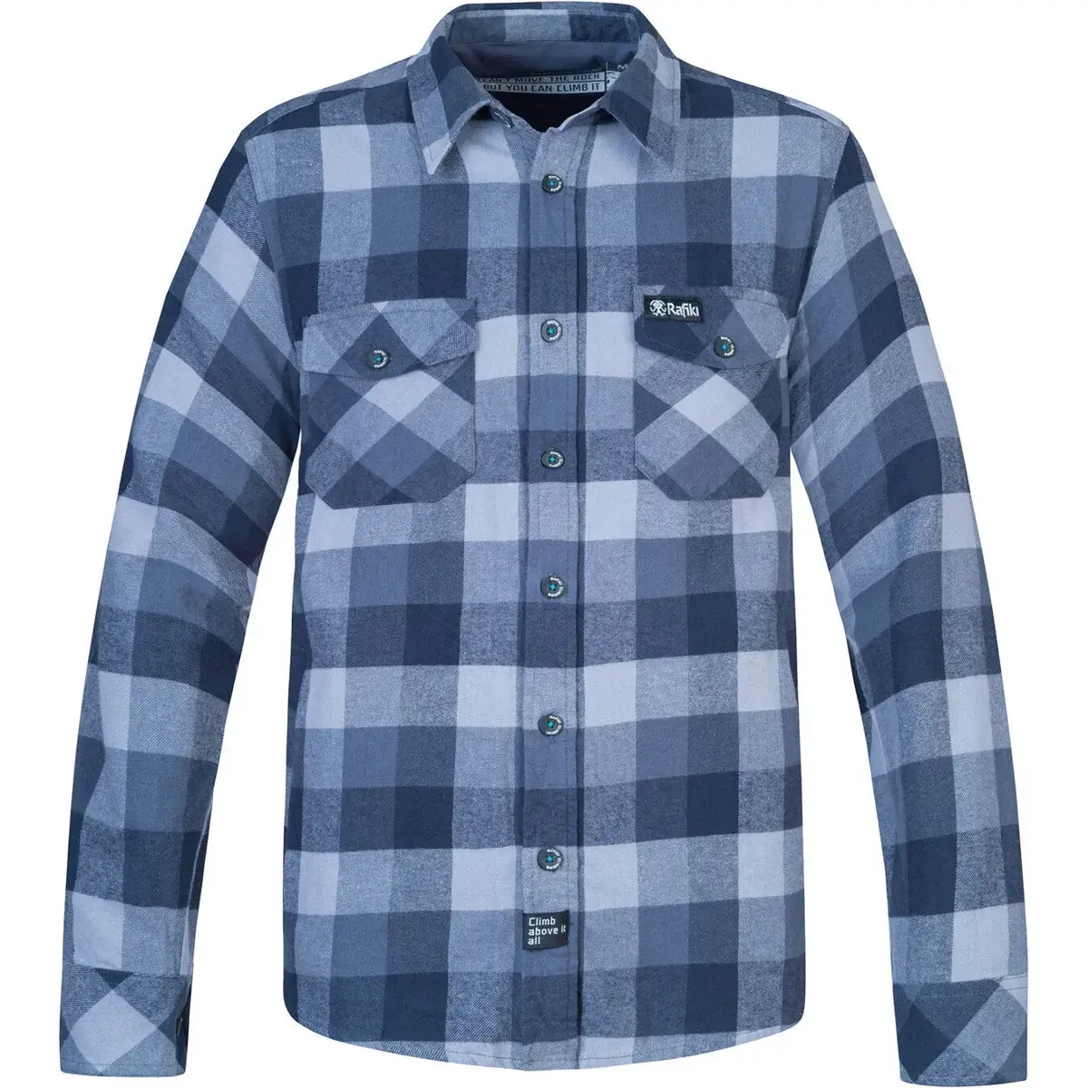 Heren flanellen hemd Rafiki Virage momentum plaid