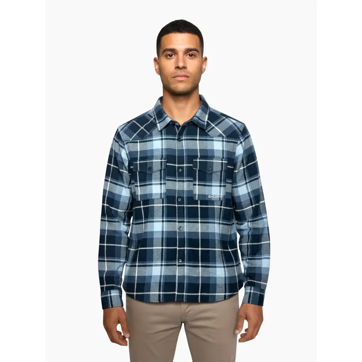 Herenoverhemd Husky Gaia dark blue