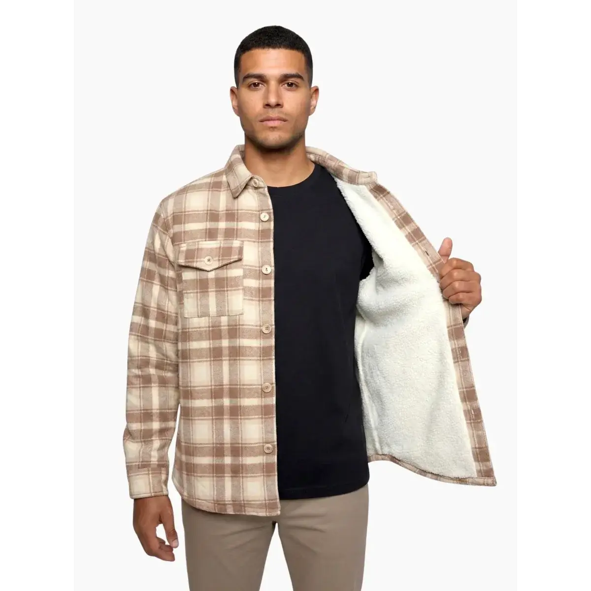 Herenoverhemd Husky Givi beige