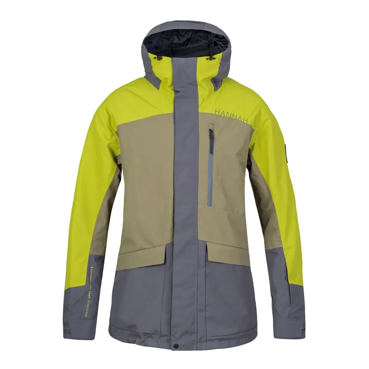 Heren skijas Hannah Garow FD Burnt olive/citronelle