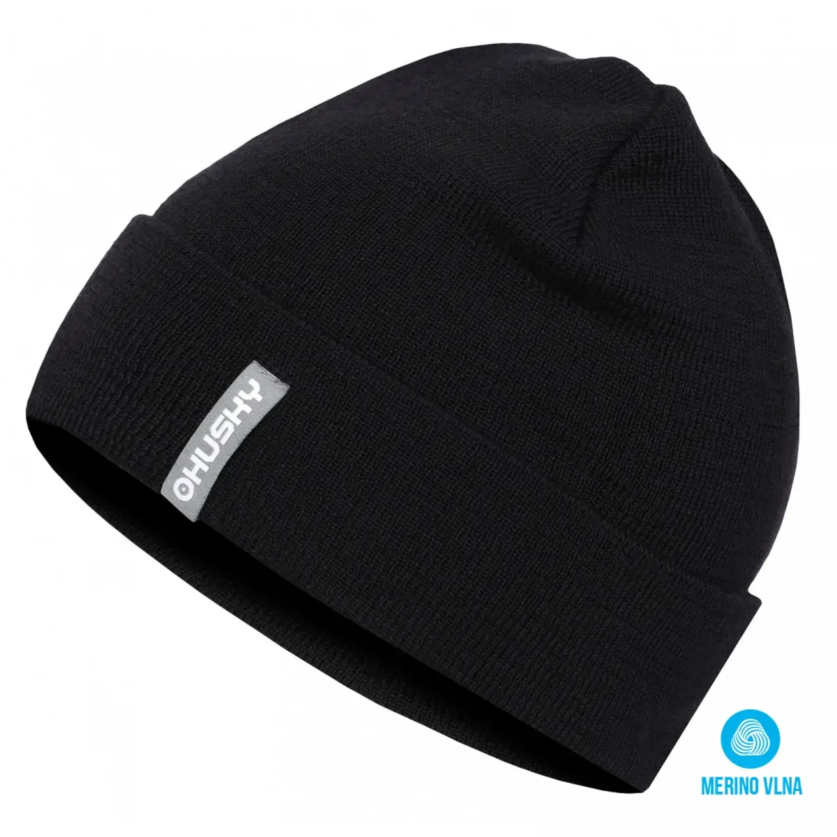 Heren merinomuts Husky Merhat 1 zwart L-XL