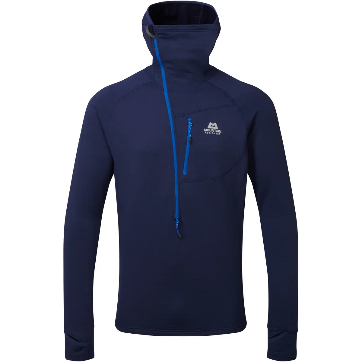 Mountain Equipment Heren fleecetrui Mountain Equipment Eclipse Hooded Zip T Medieval Blue