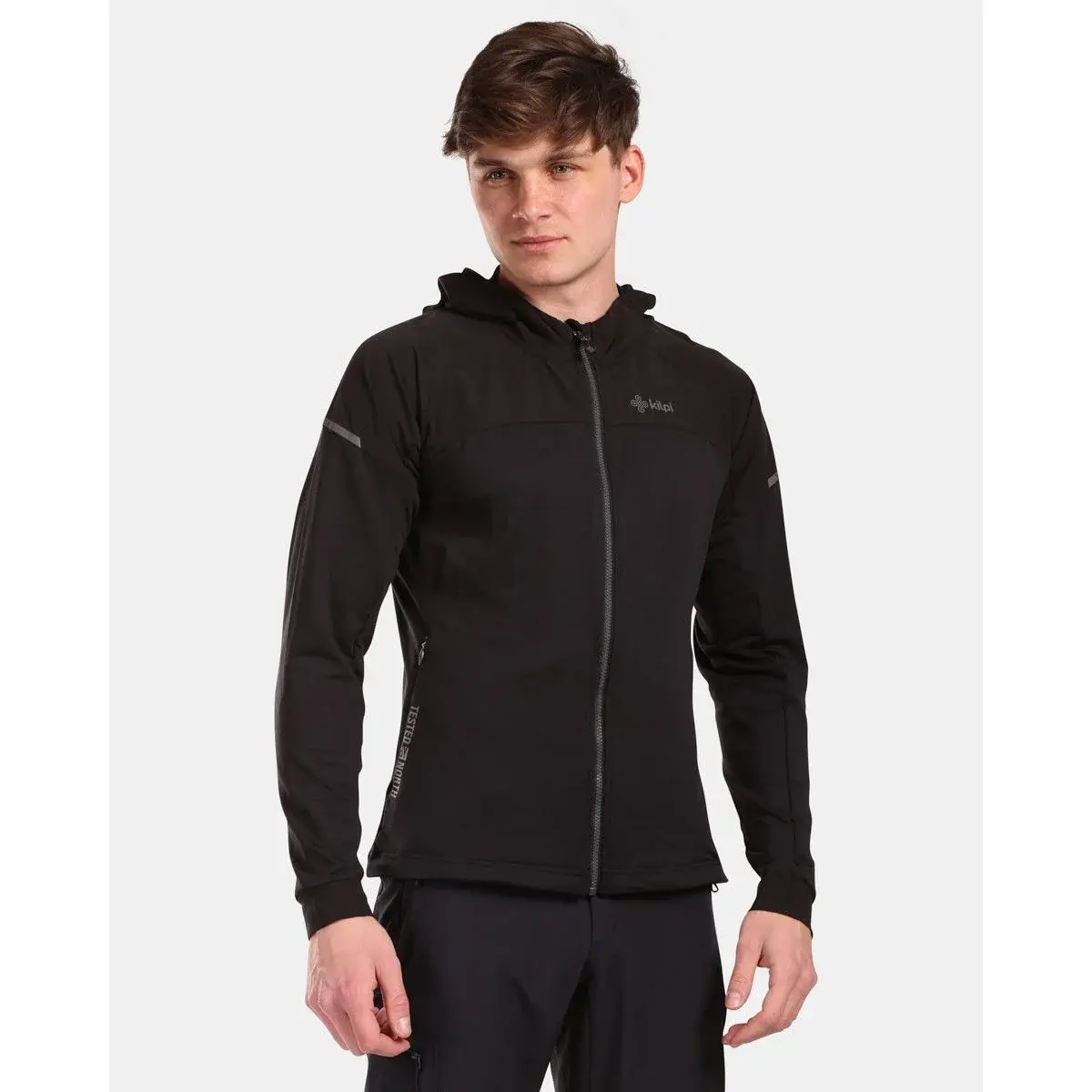 Kilpi Heren stretchhoodie Kilpi Mephis-M zwart