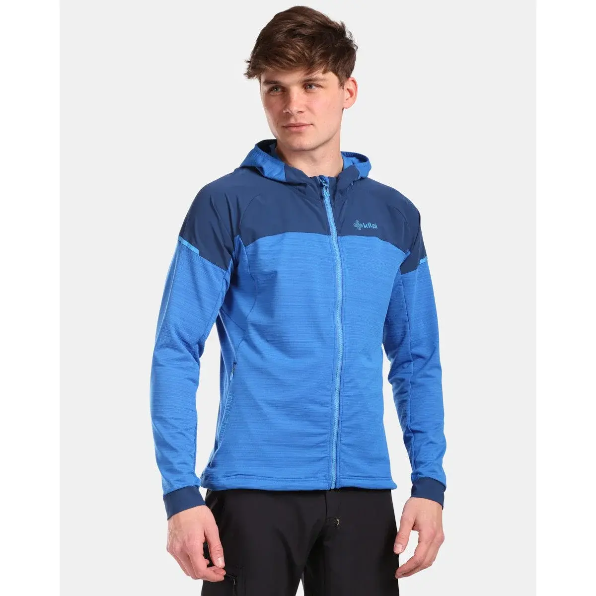 Kilpi Heren stretchhoodie Kilpi Mephis-M blauw