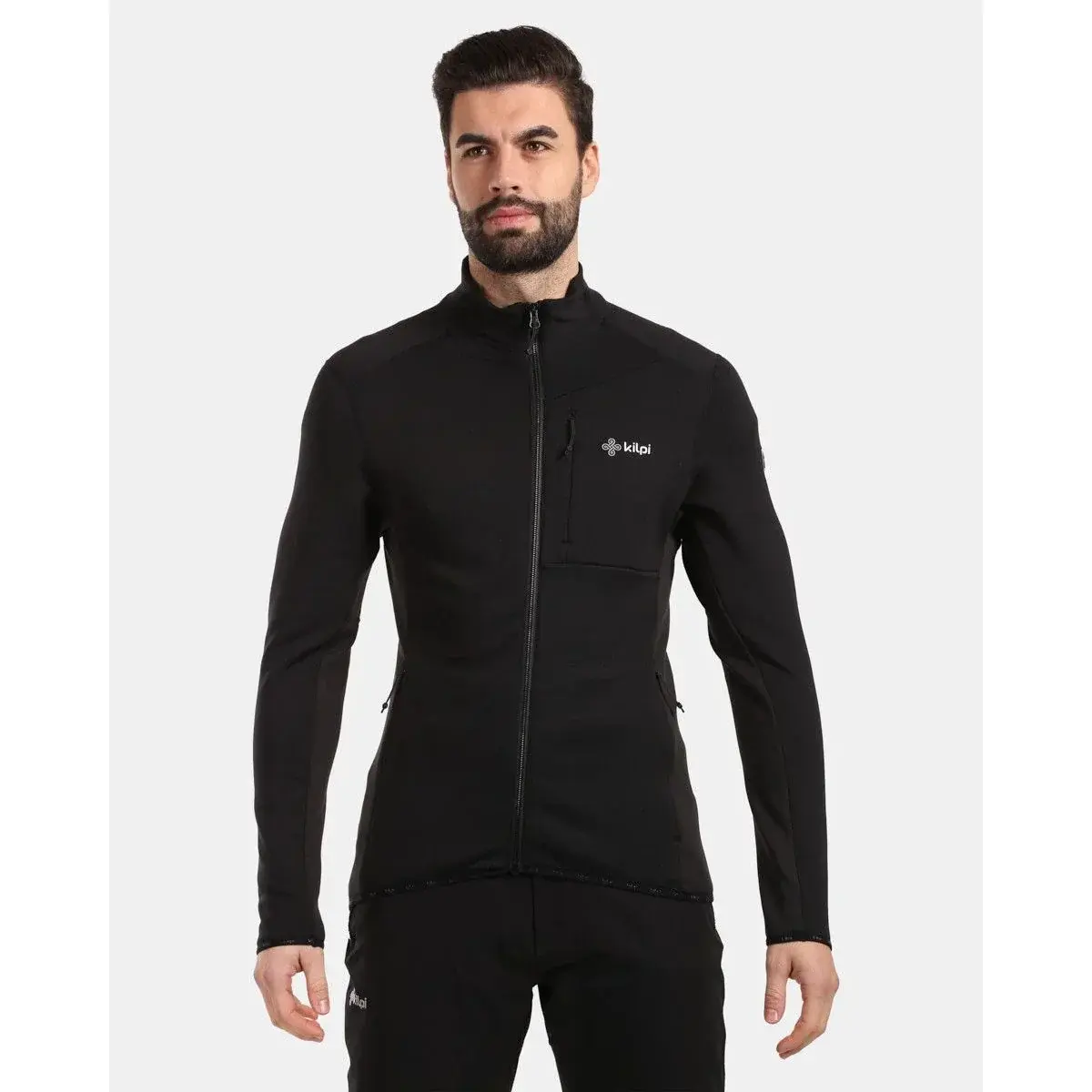 Kilpi Heren premium fleecetrui Kilpi PREMIO-M zwart