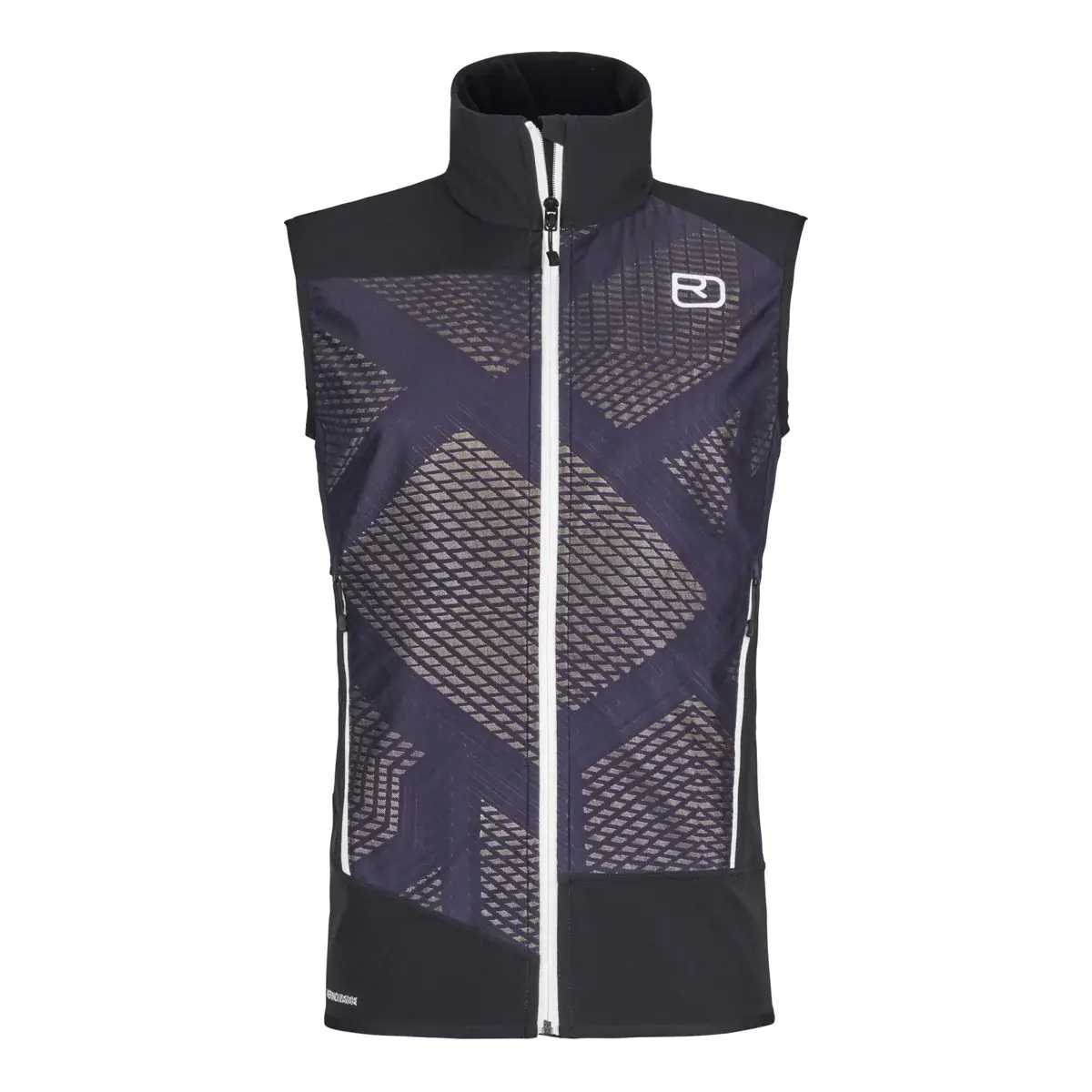 Heren skitoer-softshellbodywarmer Ortovox Col Becchei Vest Black raven