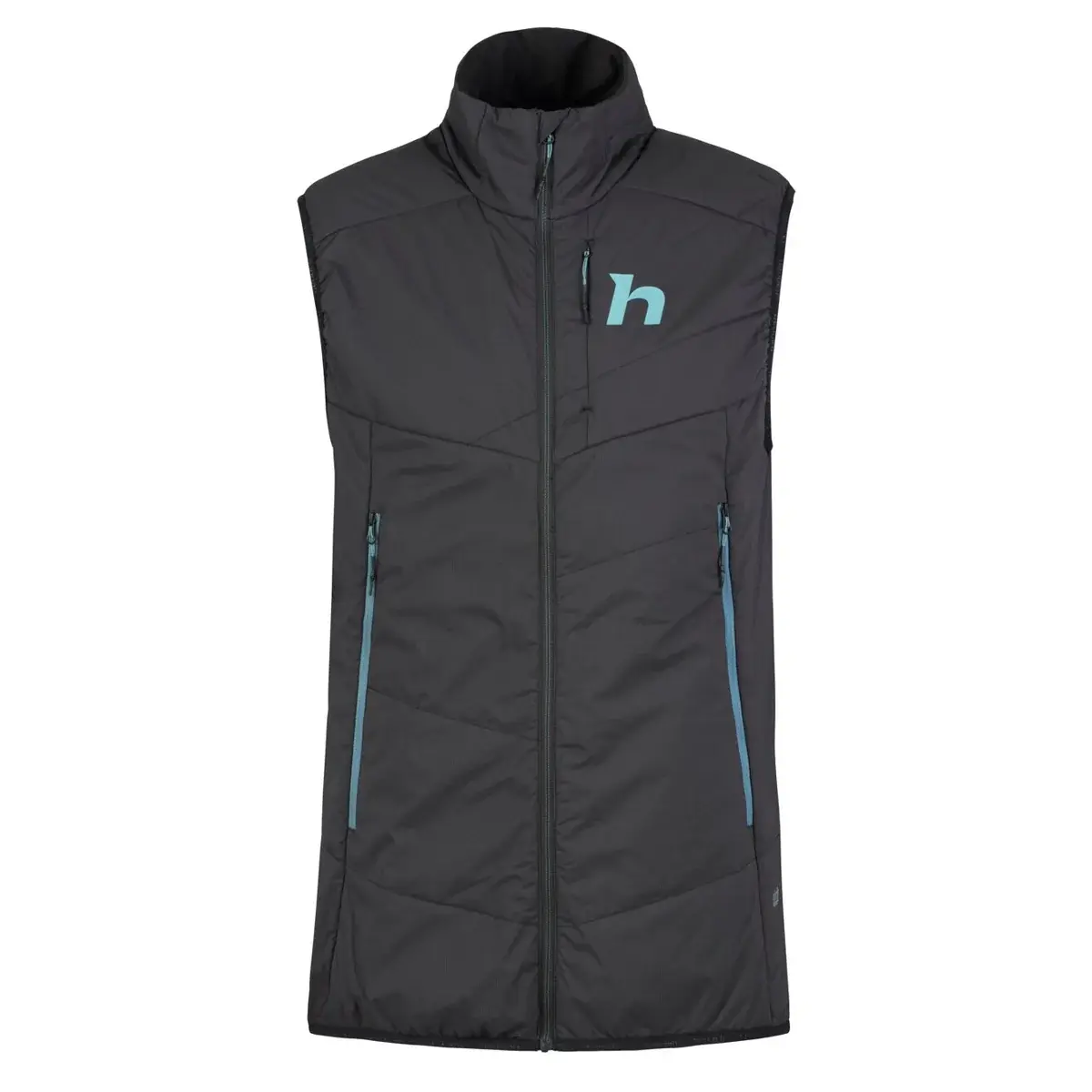 Heren toerski bodywarmer Hannah Kechu Hoody anthracite