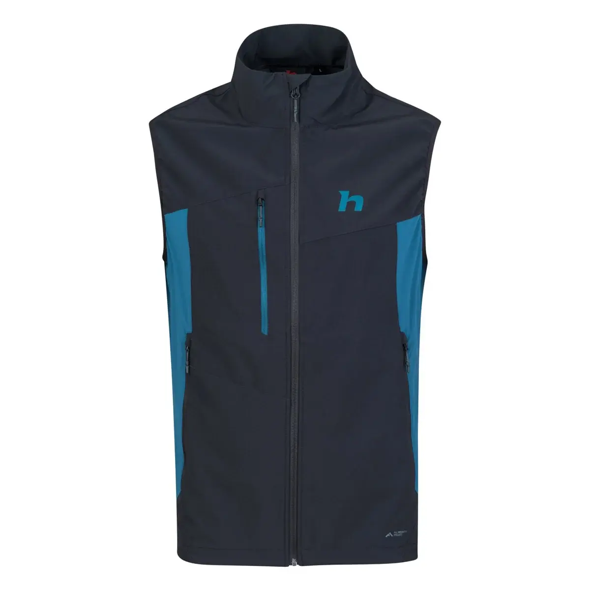 Heren softshell bodywarmer Hannah Carsten Vest anthracite/sailor blue