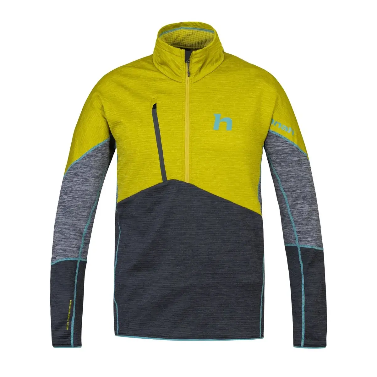 Heren sporttrui Hannah Niro HZ Citronelle/anthracite mel