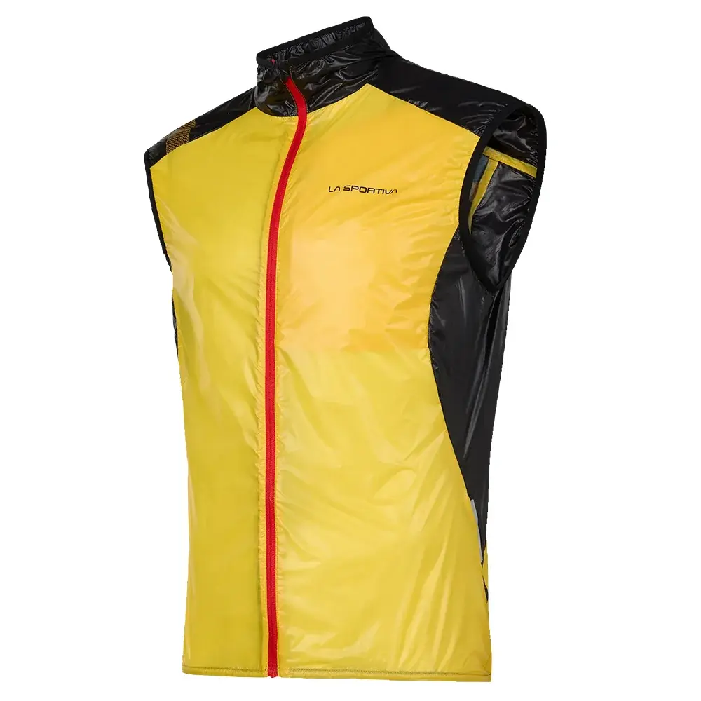 Herenbodywarmer La Sportiva BLIZZARD WINDBREAKER VEST yellow/black