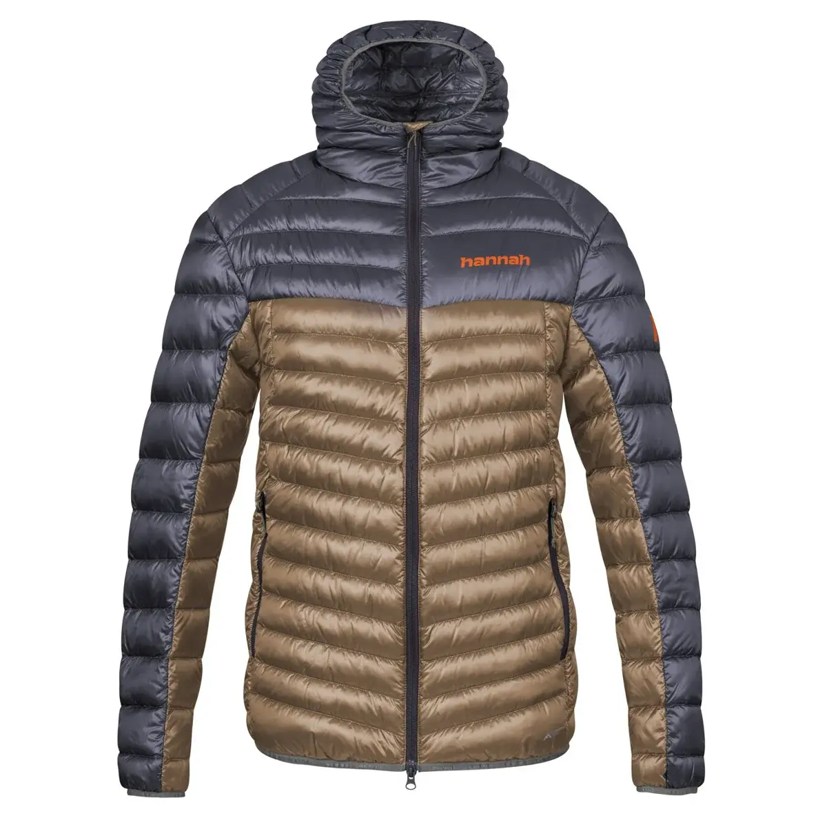 Hannah Heren gevoerde wandeljas Hannah Arden Asphalt/khaki stripe