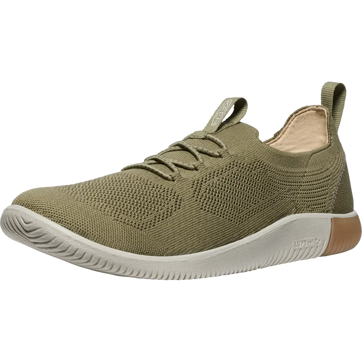 KEEN Heren barefootschoenen KEEN KNX Knit Lace Men martini olive/plaza taupe