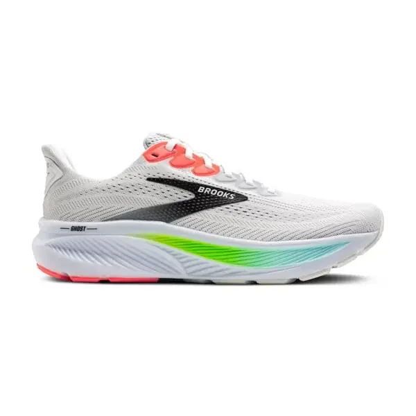 Brooks Heren hardloopschoenen Brooks Ghost 17 M wit