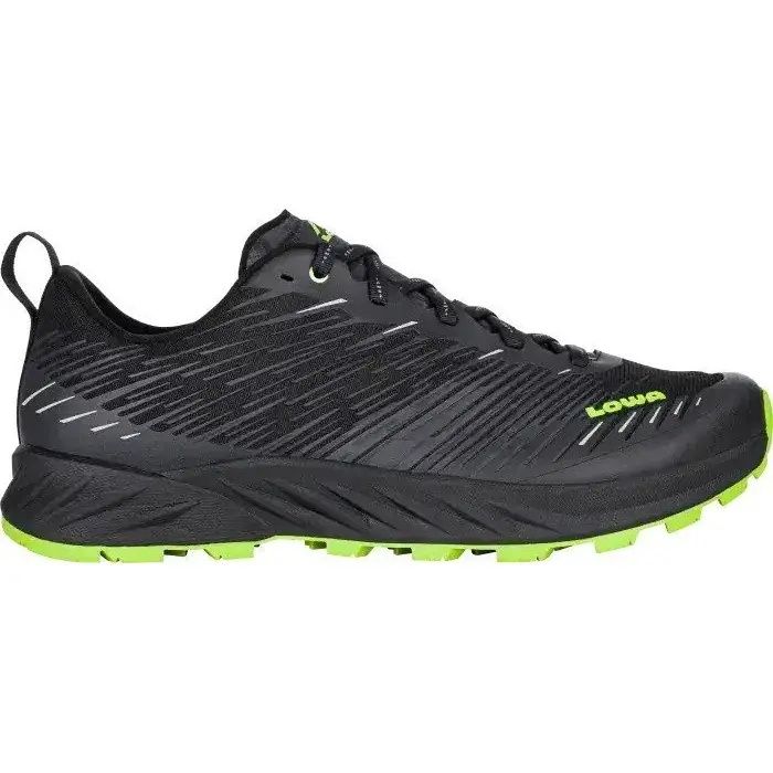 Heren trailschoenen Lowa Amplux black/lime