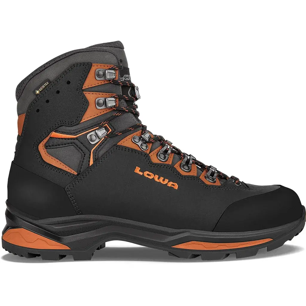 Heren hoge wandelschoenen Lowa Camino Evo GTX Black/orange