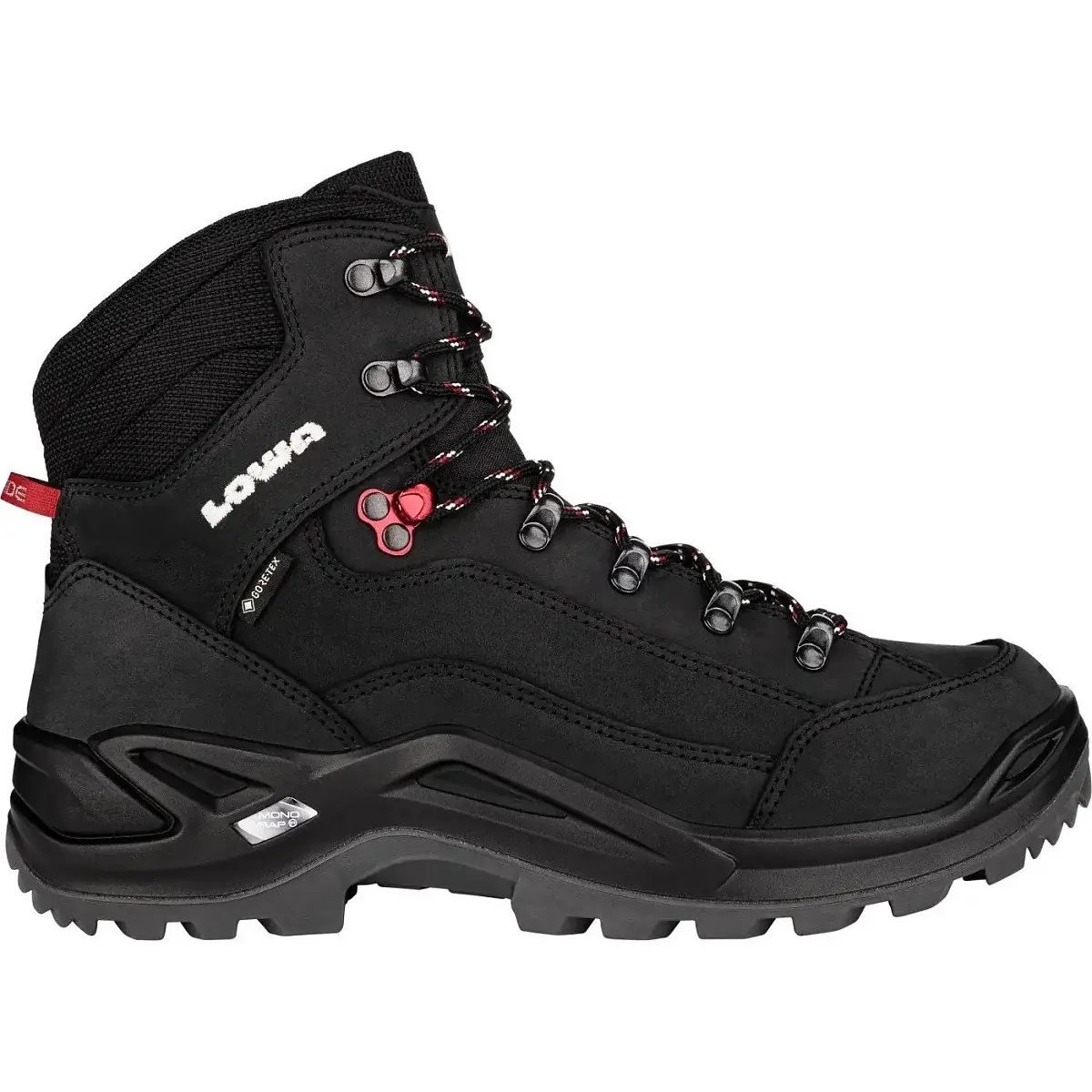 Heren hoge wandelschoenen Lowa Renegade GTX MID black/ruby red