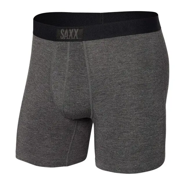 SAXX Herenboxershorts SAXX Vibe Super Soft Boxer Brief graphite heathe