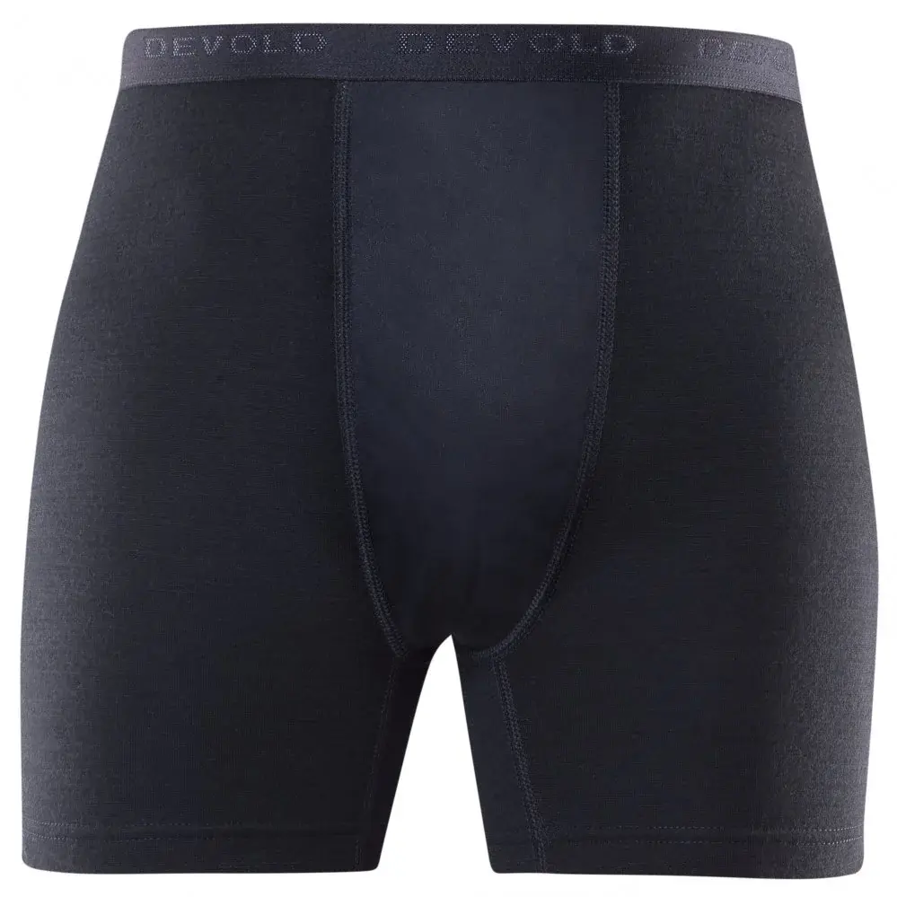 Devold Heren dubbellaagse merino boxershorts Devold Duo active zwart