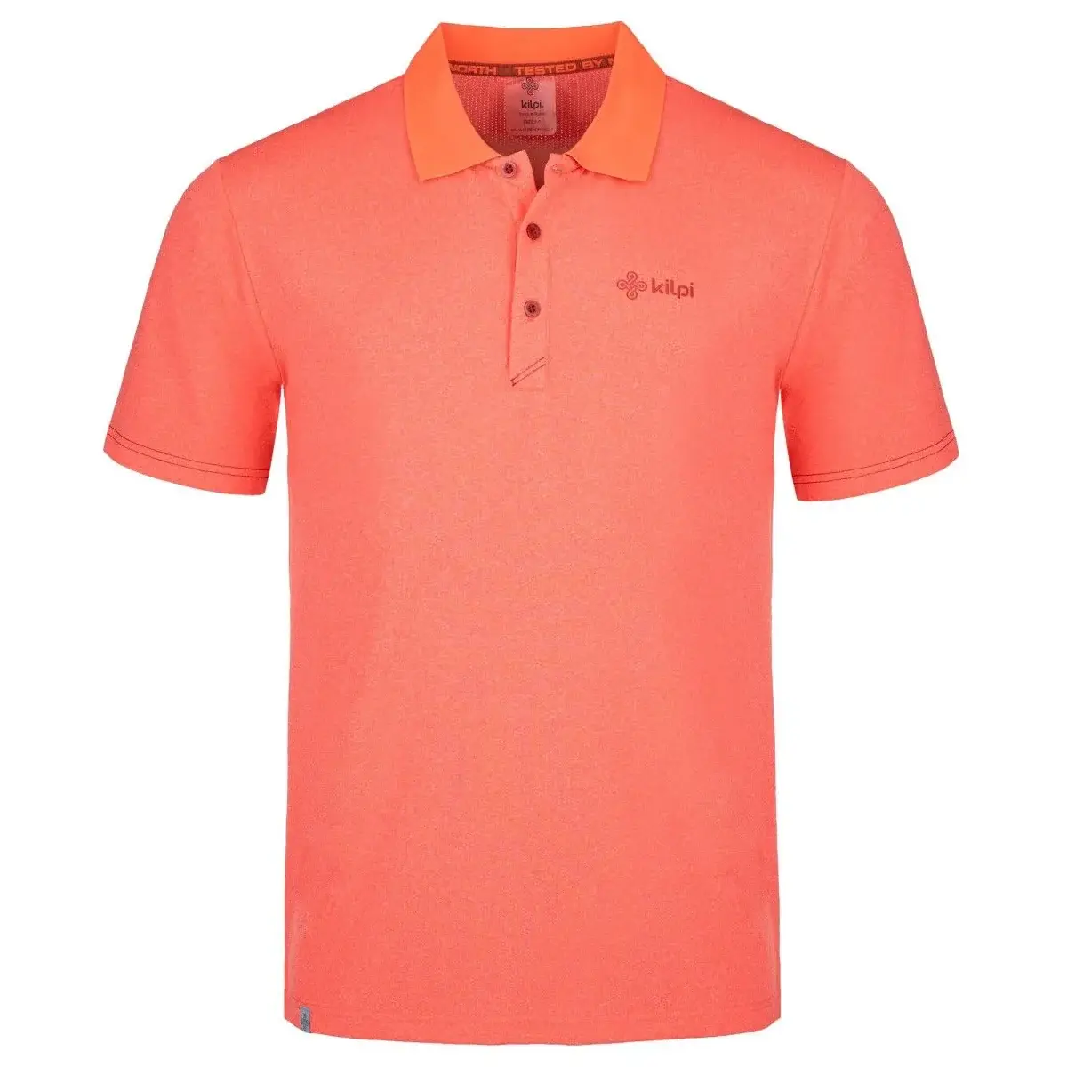 Heren functioneel poloshirt Kilpi COLLAR-M koraal