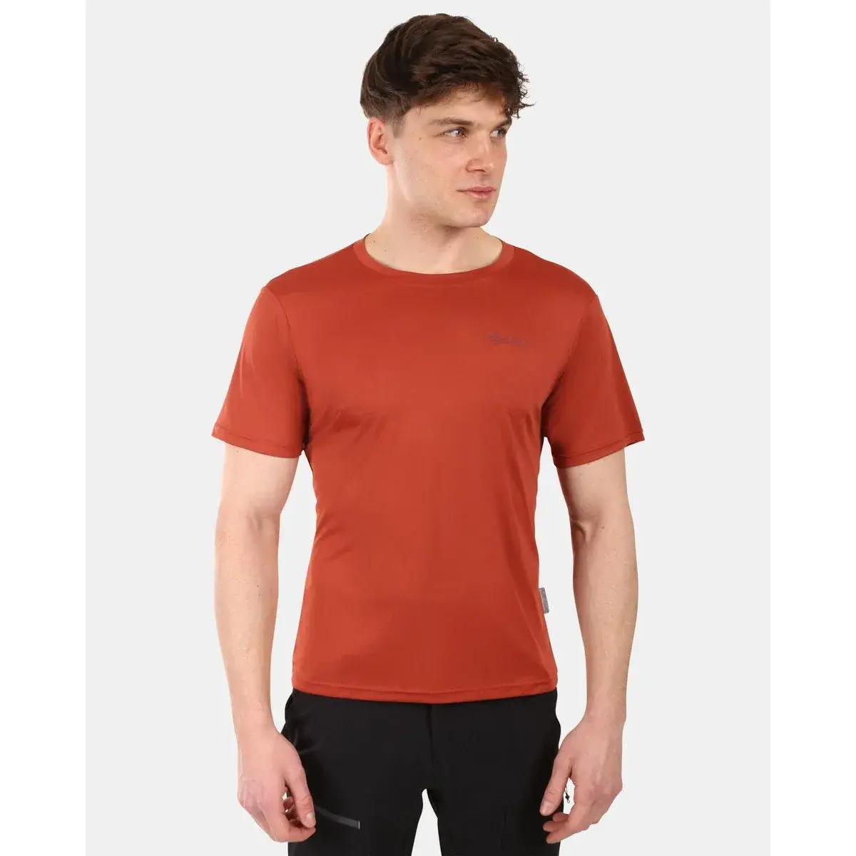 Heren functioneel shirt Kilpi GROOVY-M voor actieve levensstijl bruin