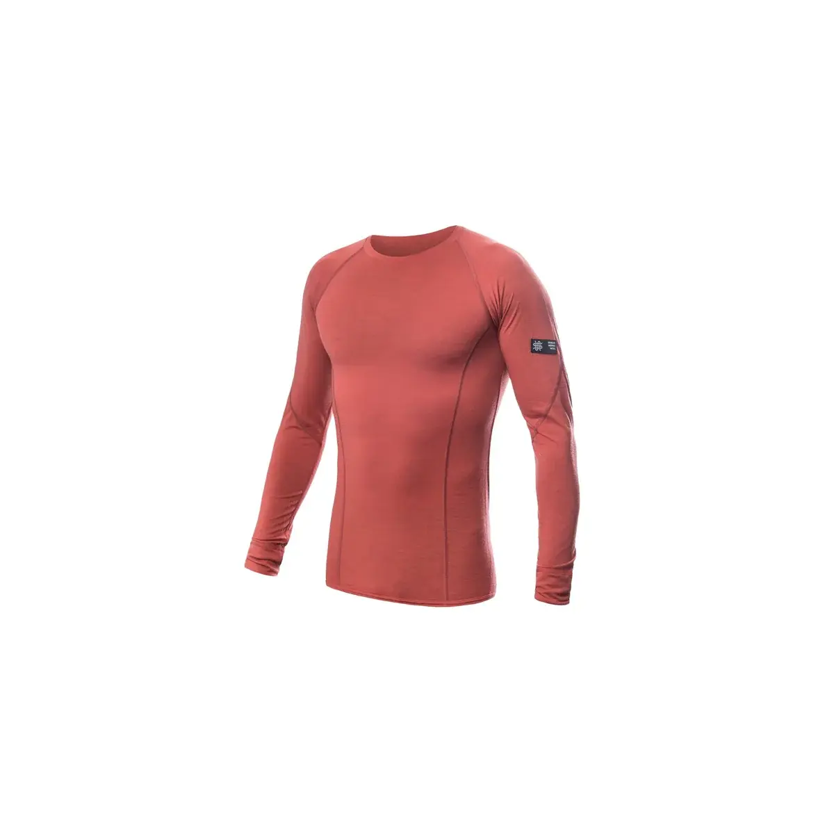 Heren functioneel shirt met lange mouwen Sensor Merino Active Terracotta