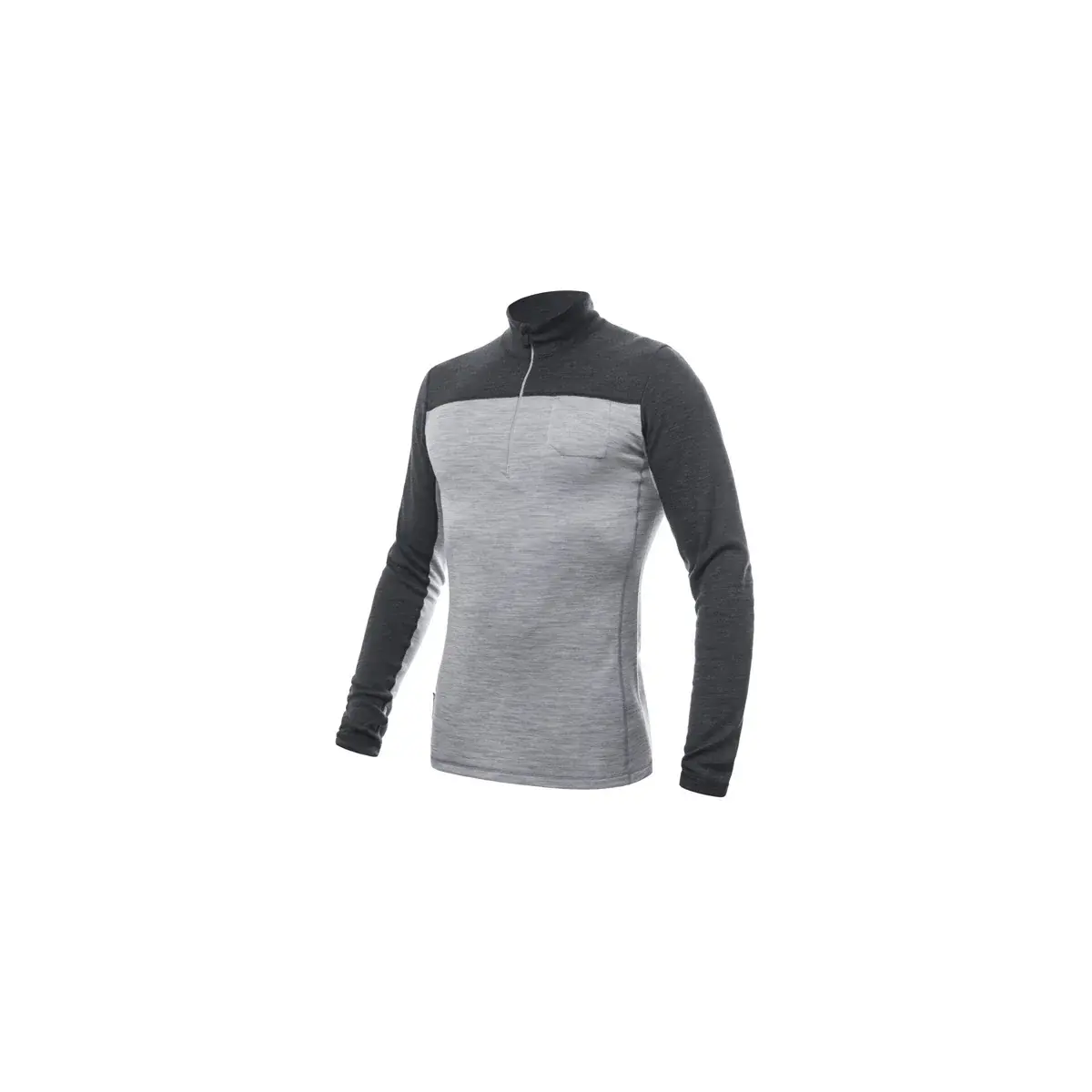 Heren functioneel shirt met lange mouwen Sensor Merino Bold Cool gray/anthracite