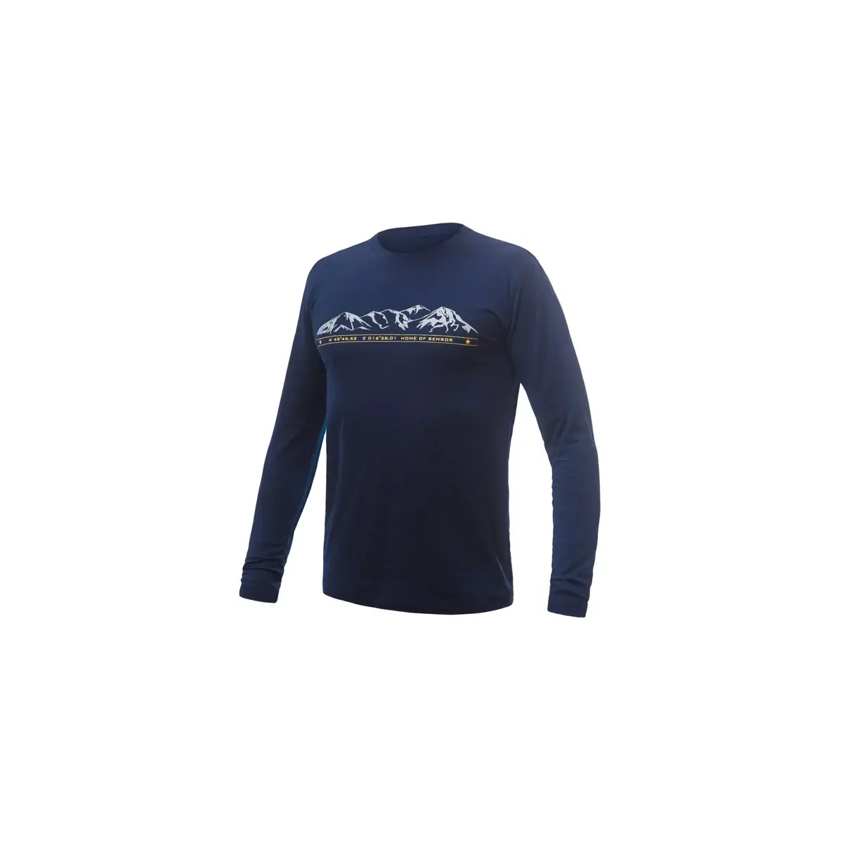 Heren functioneel shirt Sensor Merino Active PT Mountains Donkerblauw