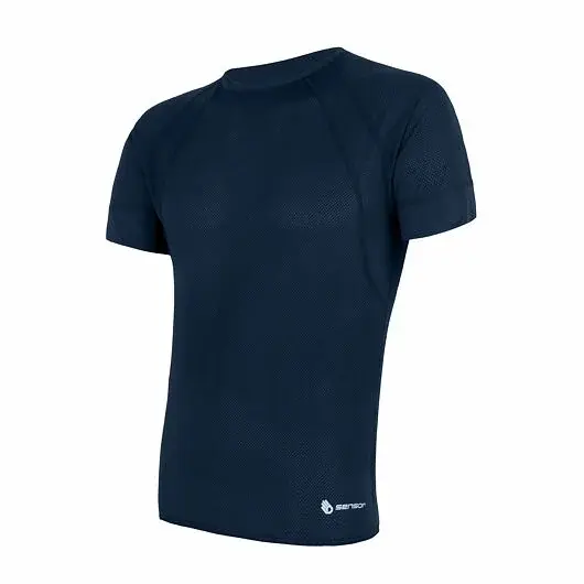 Heren functioneel shirt met korte mouwen Sensor Coolmax Air deep blue
