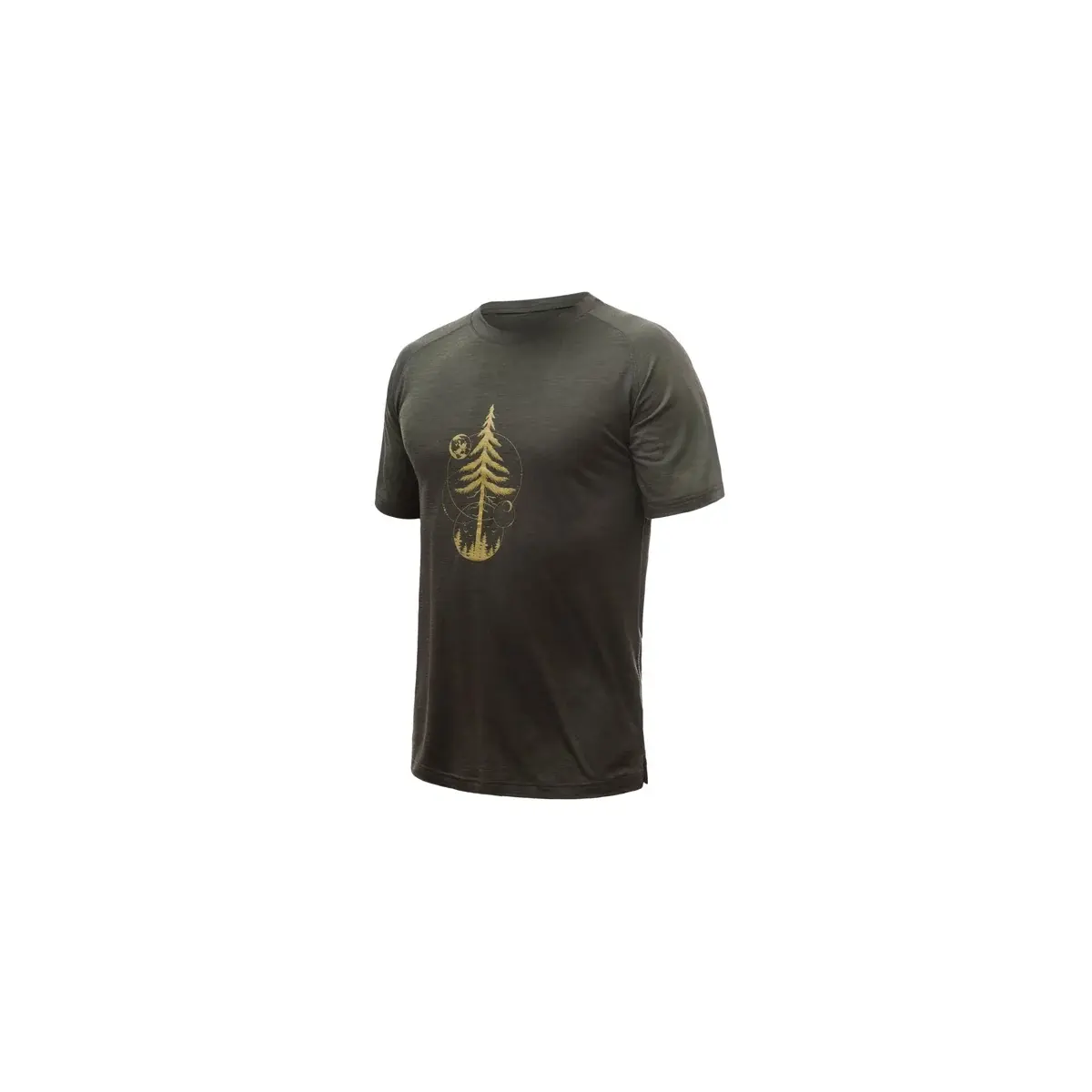 Heren functioneel shirt Sensor Merino Air PT Earth Olijfgroen