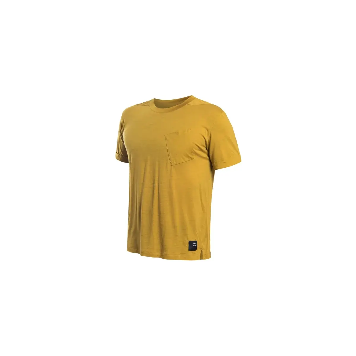 Heren functioneel shirt Sensor Merino Air Traveller Mustard