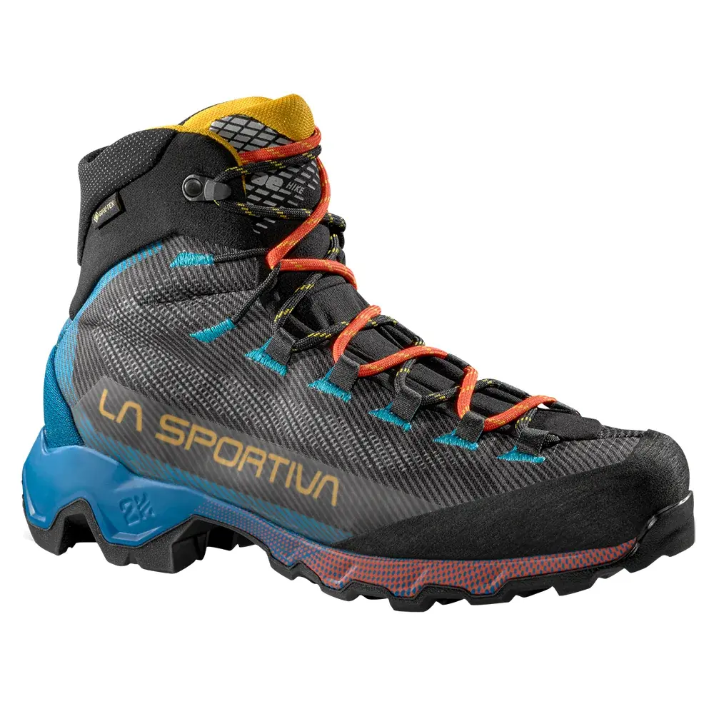 La Sportiva Heren hoge wandelschoenen La Sportiva Aequilibrium Hike GTX carbon/tropic blue_g00b14