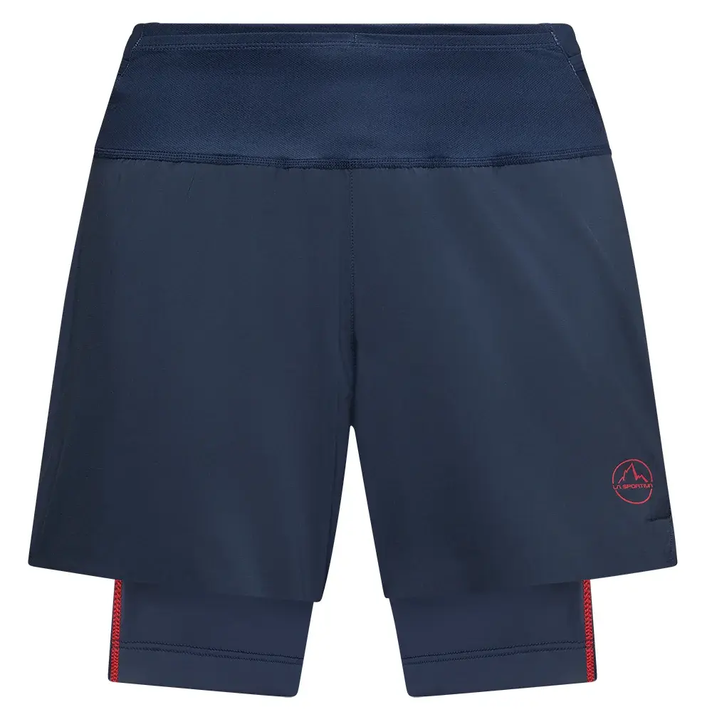 Heren korte broek La Sportiva ULTRA DISTANCE SHORTS night sky/mountain red