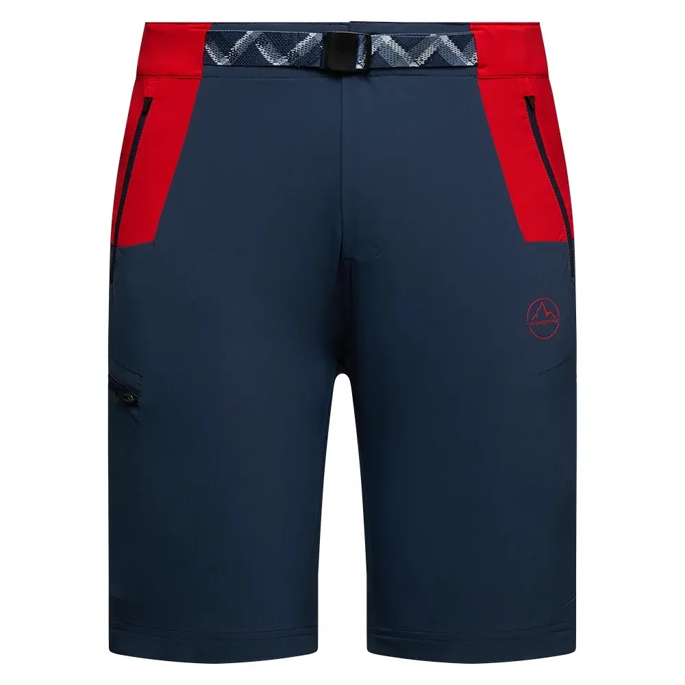 Heren korte broek La Sportiva WEST CREST SHORTS night sky/mountain red