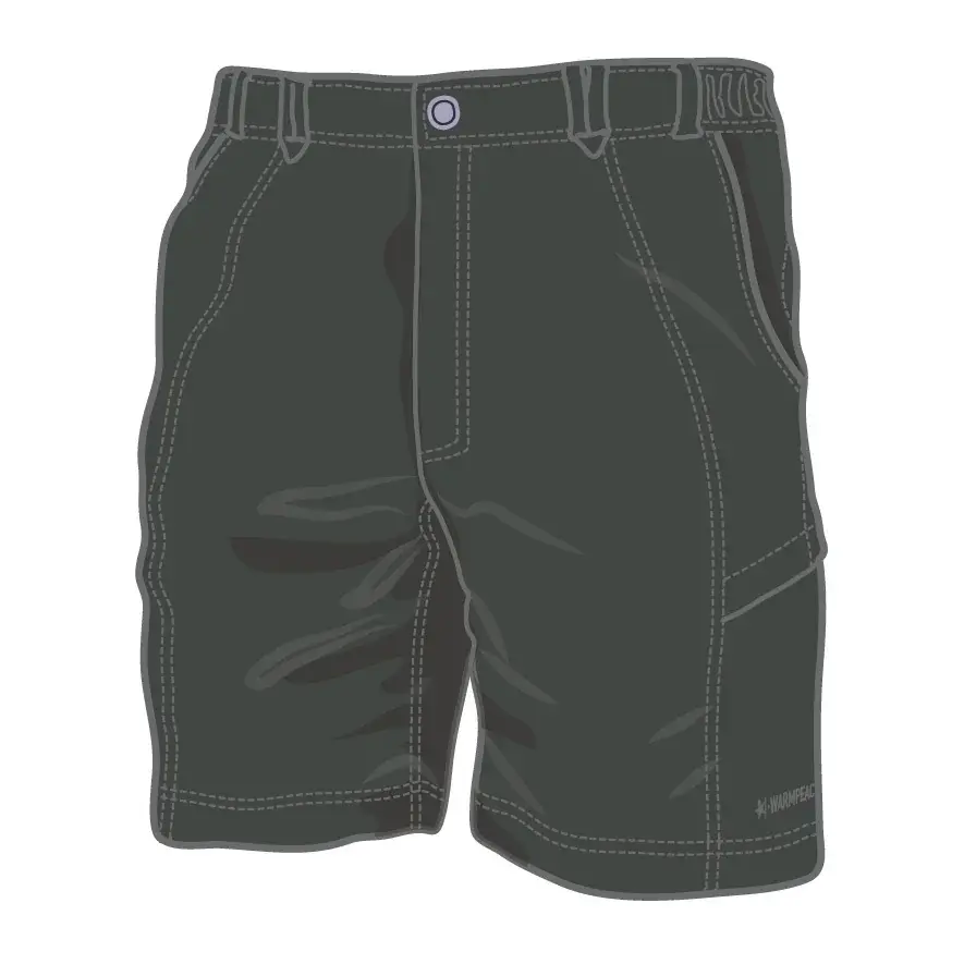 Warmpeace Heren korte broek Warmpeace Tobago dark grey