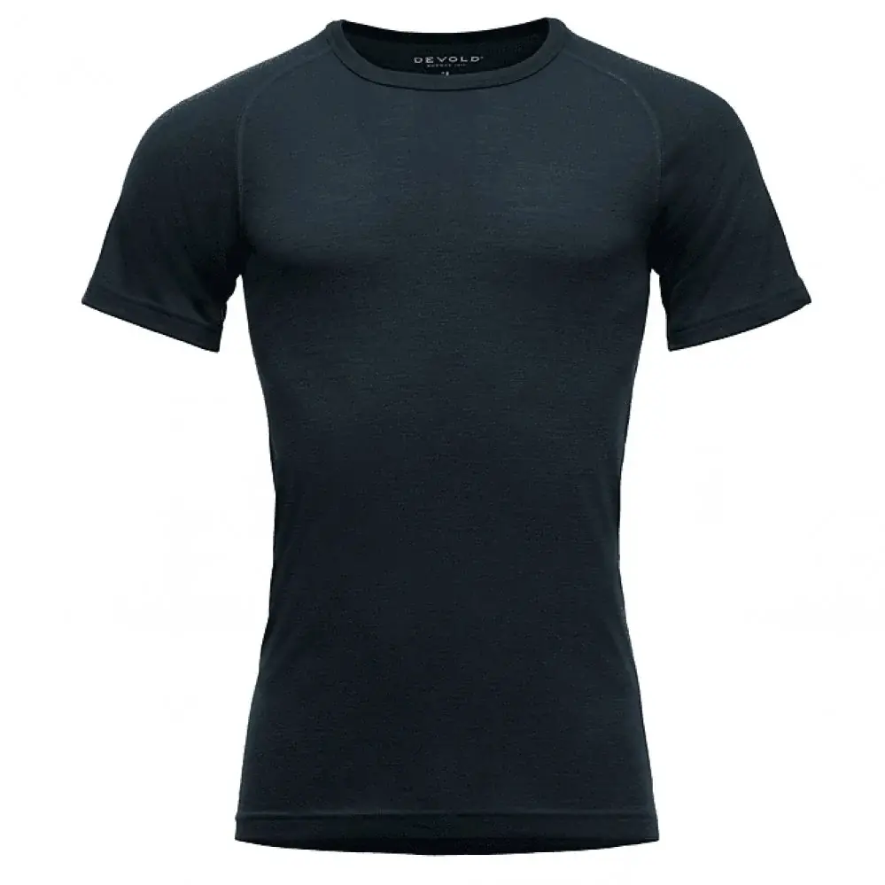 Devold Heren merinoshirt Devold Lauparen merino 190 Base Tee Man ink