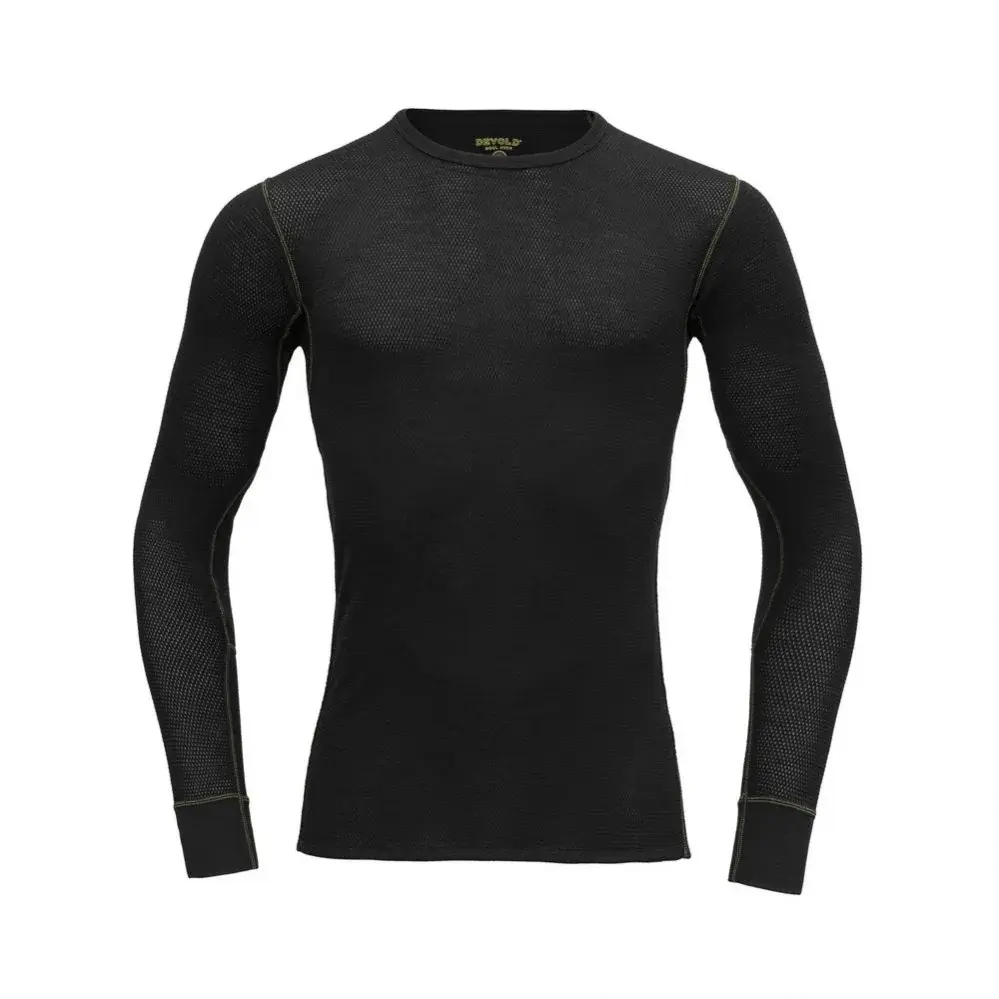 Devold Heren merinoshirt Devold Woll Mesh 190 Shirt Man caviar