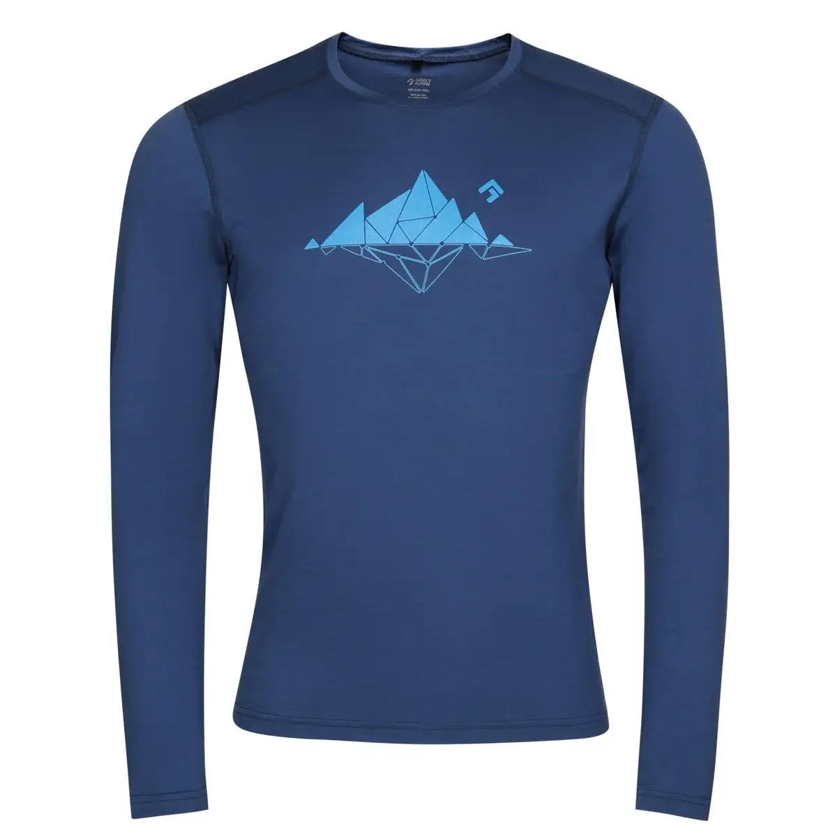 Heren merinoshirt Direct Alpine FURRY LONG navy (Glacial lake)
